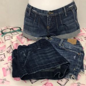 Denim bundle short shorts bonus  eyeglass frames